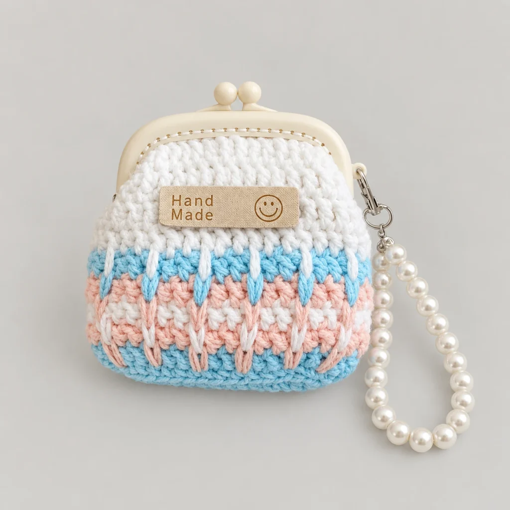 Mini Crochet Coin and Earbud Purse - photo 1