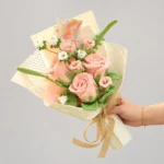 Mixed Goblet Rose Crochet Bouquet - photo 1