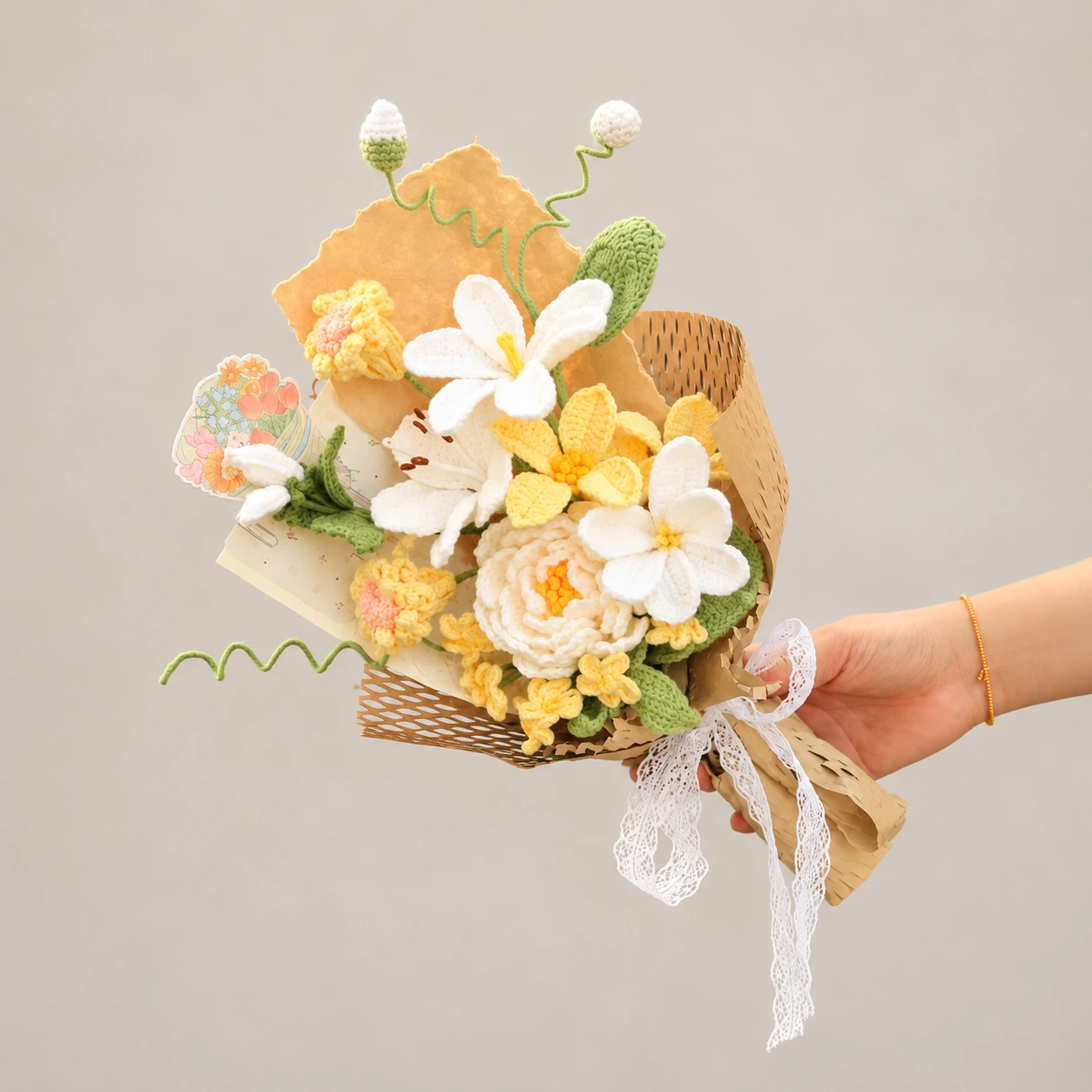 Crochet Flower Gift Arrangement - photo 1