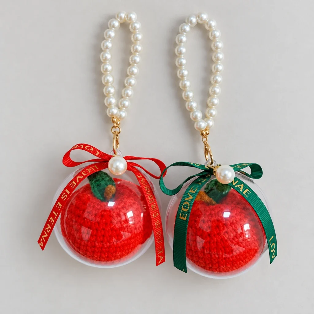 Christmas Apple Keyring - photo 1