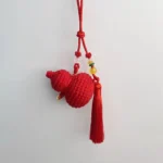 Rainbow Gourd Crochet Hanging Charm - photo 1