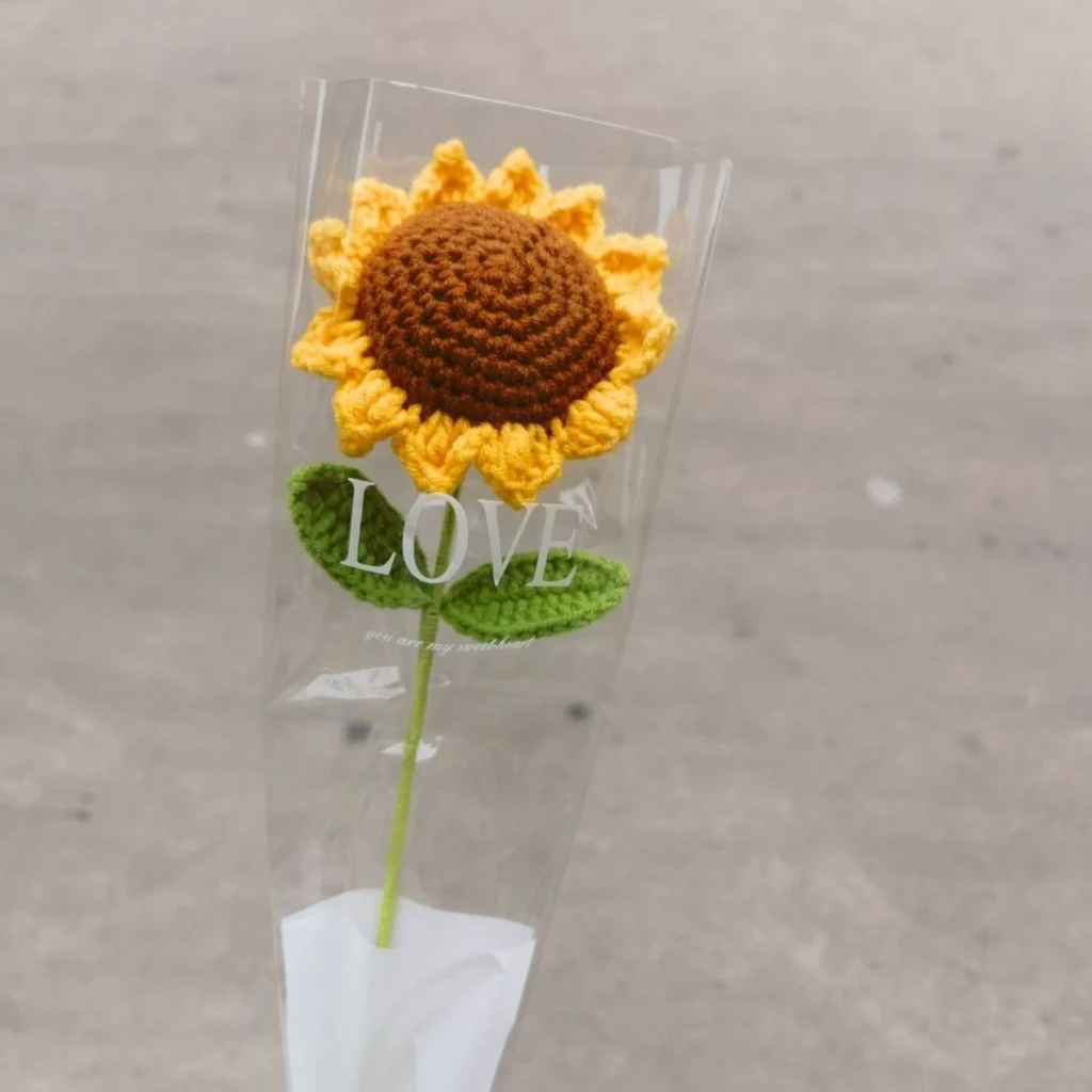 Large Crochet Sunflower - photo 1