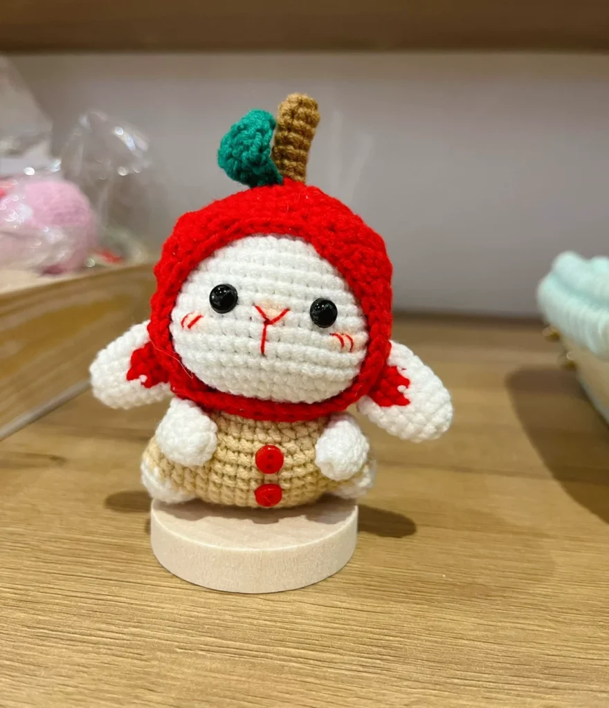 Fruit Bunny Crochet Keyring - photo 1