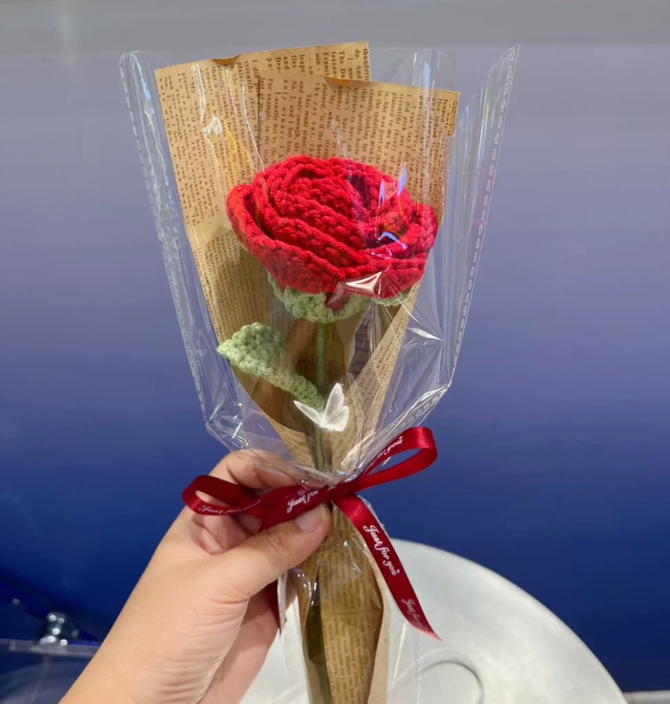Handmade Crochet Rose Stem - photo 1