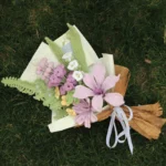 Lavender Lily and Delphinium Crochet Bouquet - photo 2
