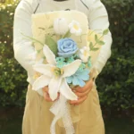 Crochet Bridal Flower Bouquet - photo 3