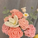 Rose and Carnation Crochet Bouquet - photo 2