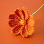 Large Cosmos Crochet Flower Stem - photo 2