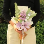 Lavender Lily and Delphinium Crochet Bouquet - photo 3