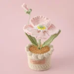 Ruffled Poppy Potted Crochet Plant - photo 3