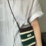 Striped Crochet Phone Bag - photo 3