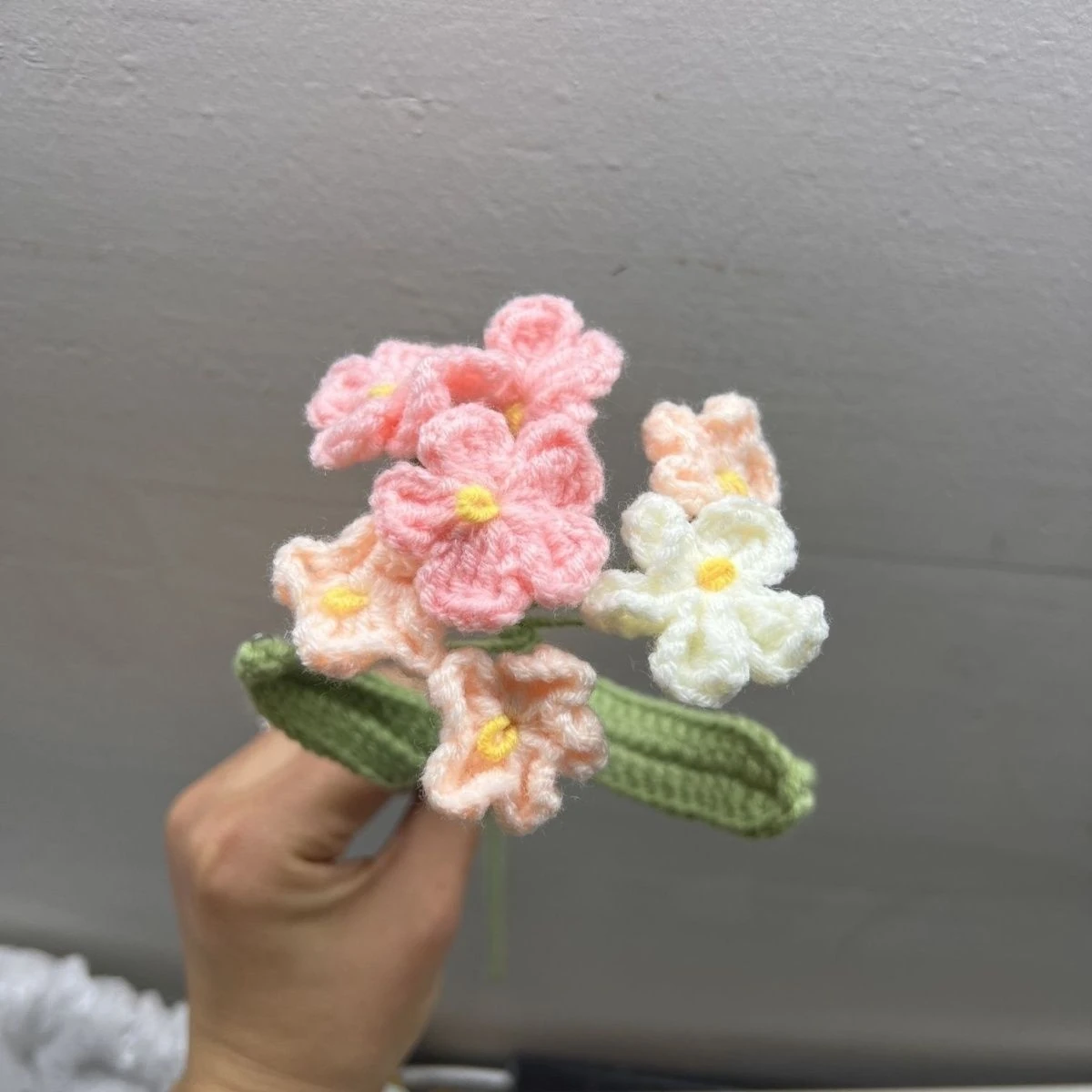Gradient Forget-Me-Not Crochet Flowers - photo 1
