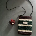 Striped Crochet Phone Bag - photo 4