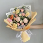 Large Mixed Crochet Flower Bouquet - photo 3