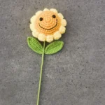 Smiling Crochet Sunflower - photo 1