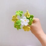 Gradient Forget-Me-Not Crochet Flowers - photo 3