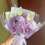 Rose and Carnation Crochet Bouquet - photo 5