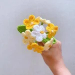 Gradient Forget-Me-Not Crochet Flowers - photo 4