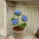 Multi-Head Rose Potted Crochet Plant - photo 5