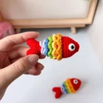 Rainbow Koi Crochet Hanging Charm - photo 3