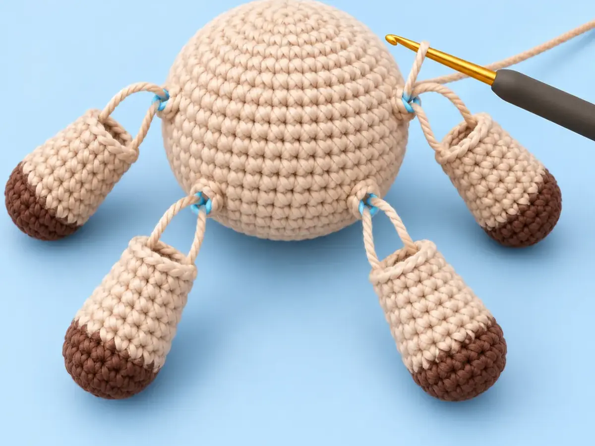 How to Add Yarn Hair to a Crochet Doll: Step-by-Step