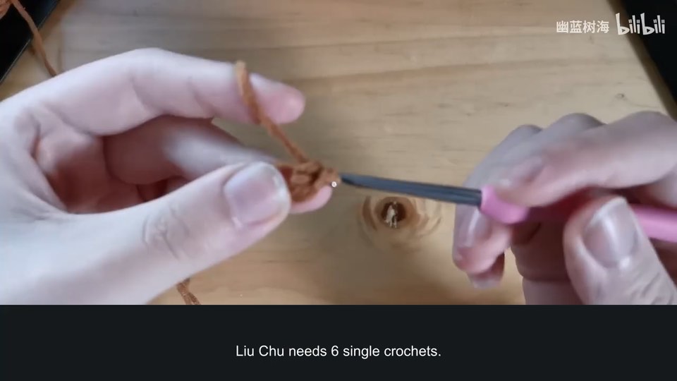 Chain starts, magic rings and slip-stitch joins — tutorial video frame