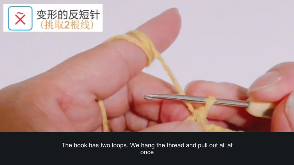 Variations of single crochet — tutorial video frame