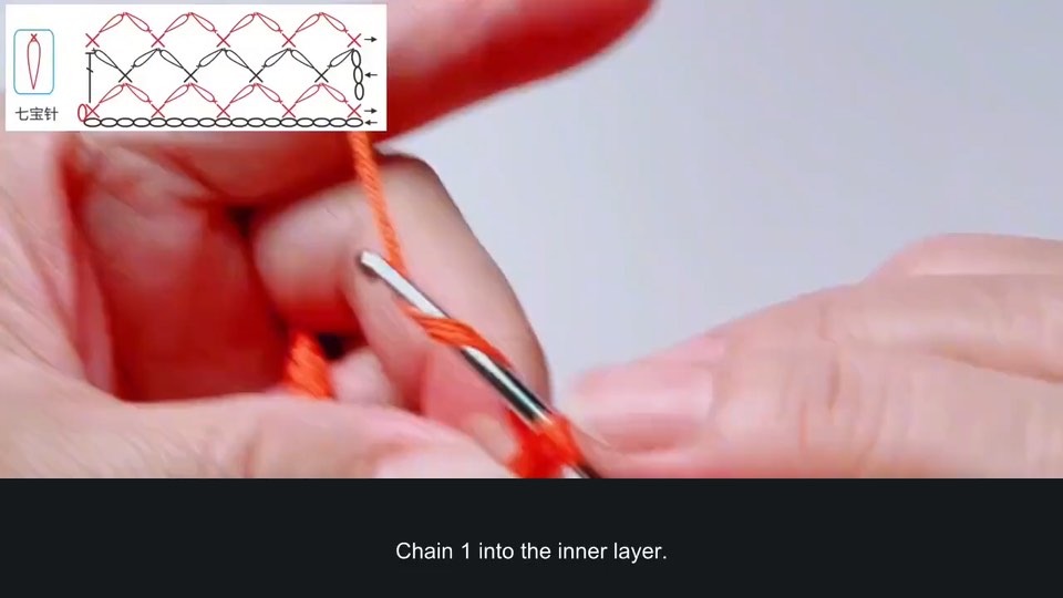 A seven-treasure texture stitch — tutorial video frame