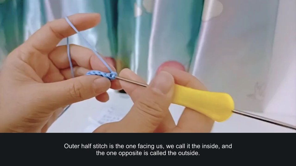 A stitch for a cake-style skirt — tutorial video frame