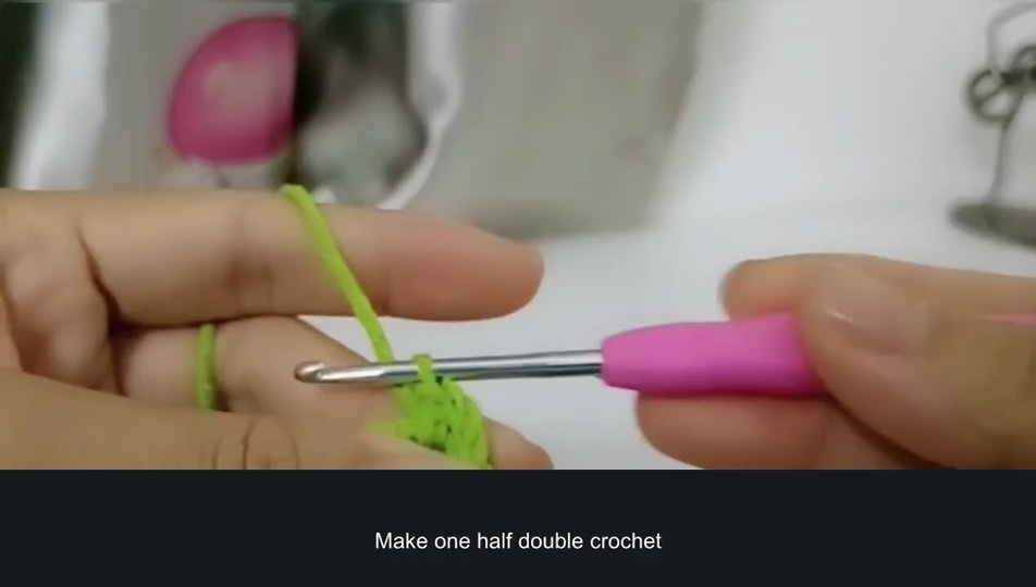 Incomplete stitches — tutorial video frame