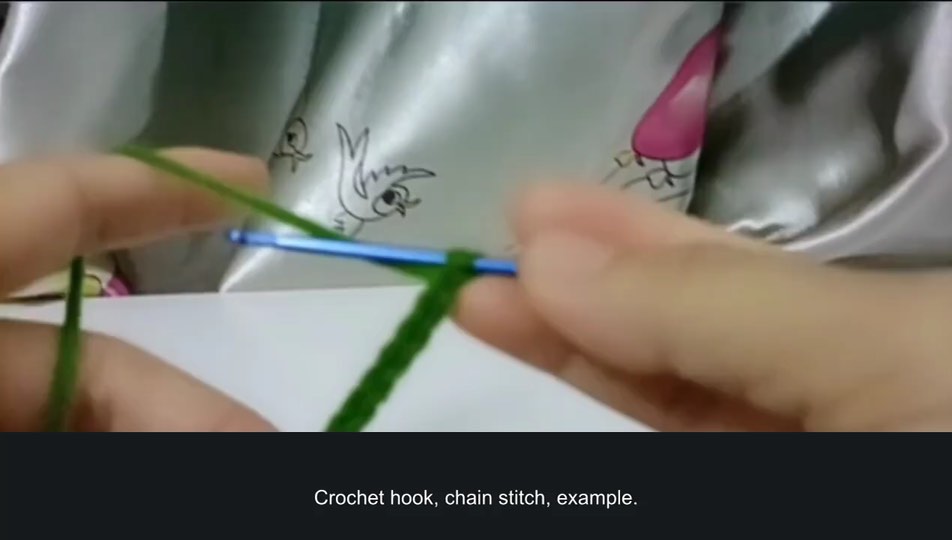 Flat crochet foundations — tutorial video frame