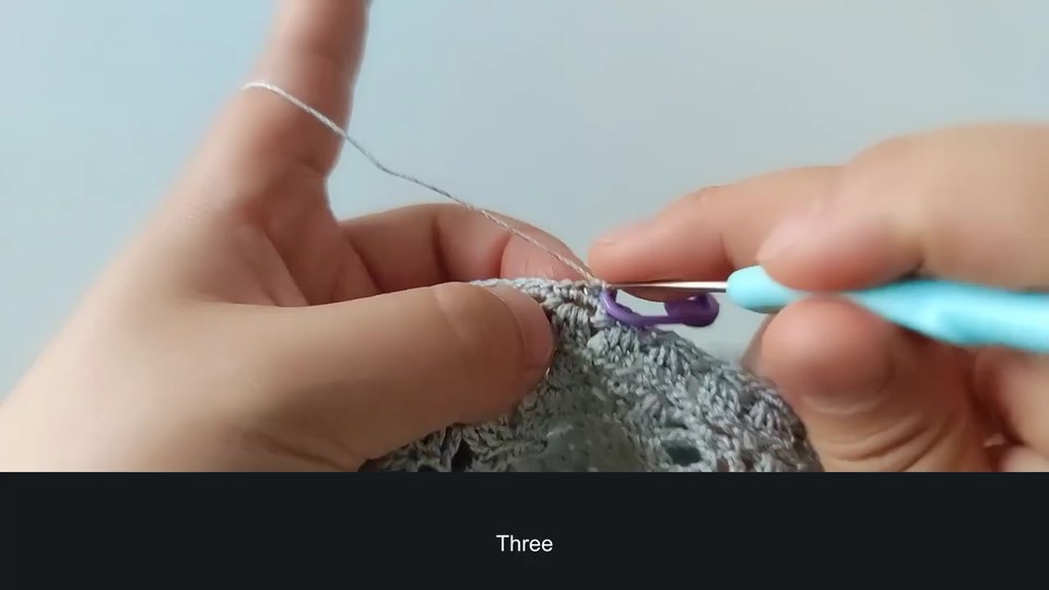 Lace sweater — neckline-down increases — tutorial video frame