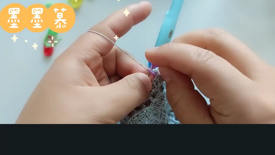 Lace sweater — sizing and third motif — tutorial video frame